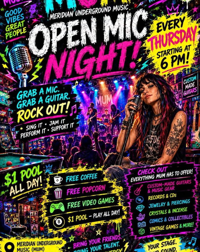 Open Mic Night at MUM